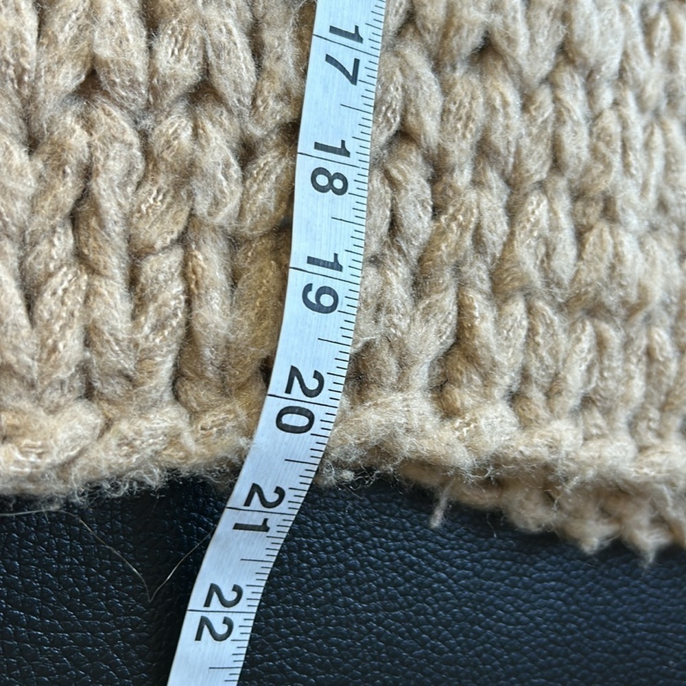 Anthropologie Moon River Delaney Sweater Pullover Chunky Knit Tan Sz XS - Picture 12 of 14